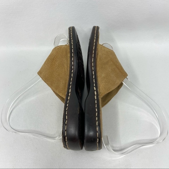 Earth Shoes Larch Brown Suede Toe Loop Slide On Sandals, Women’s Size US 6. - Picture 10 of 12